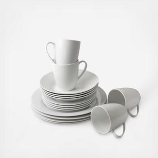 Simply White 16-Piece Round Dinnerware Set, Service for 4