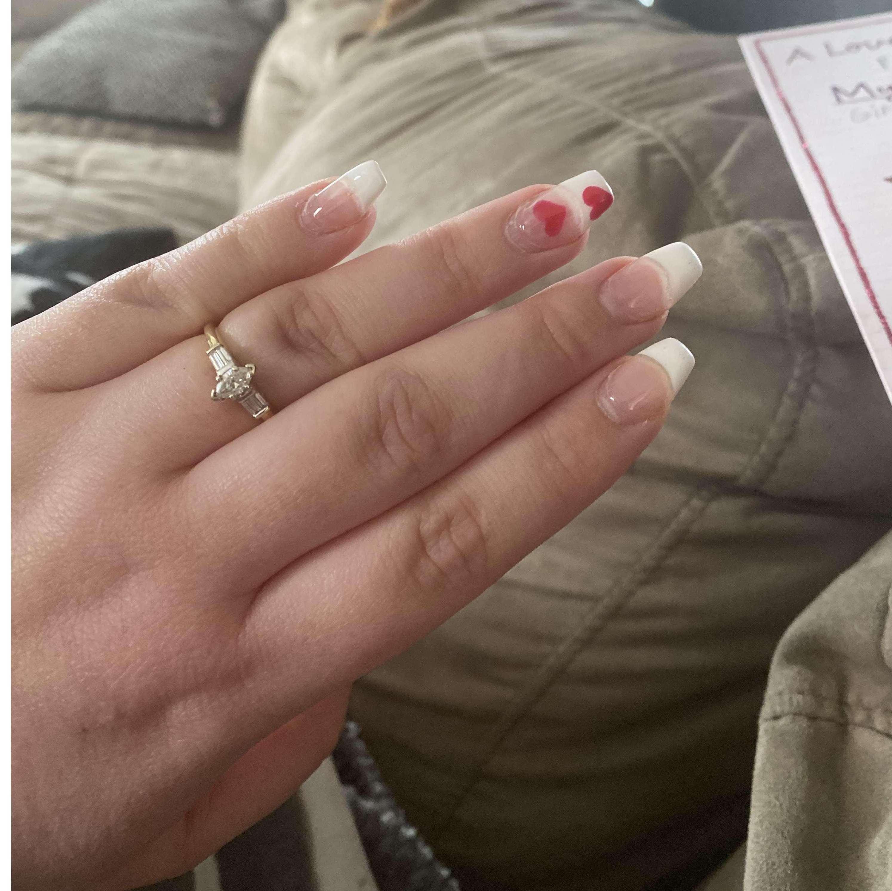 our engagement ring was given to us by Logan's beloved cousin Justin Smith after the passing of his wife, Beth.