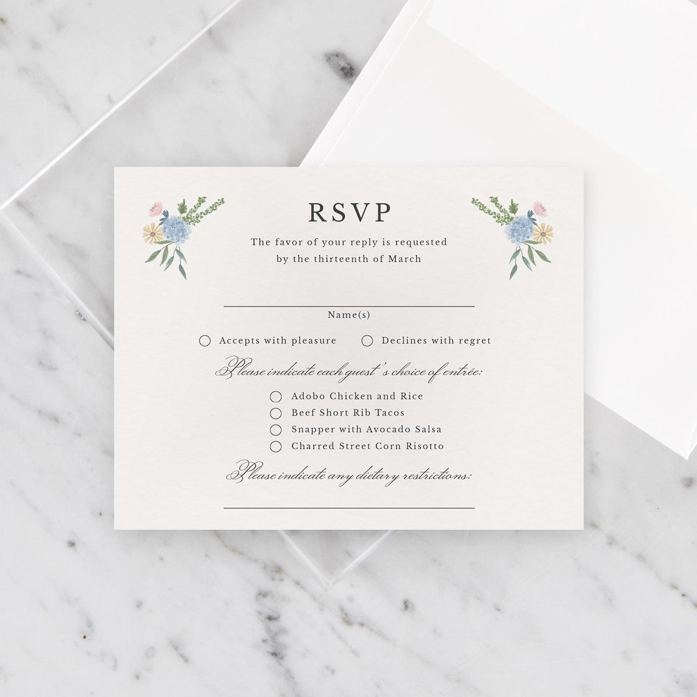 Laurelwood Classic | Light Oatmeal | Zola Wedding Invitations