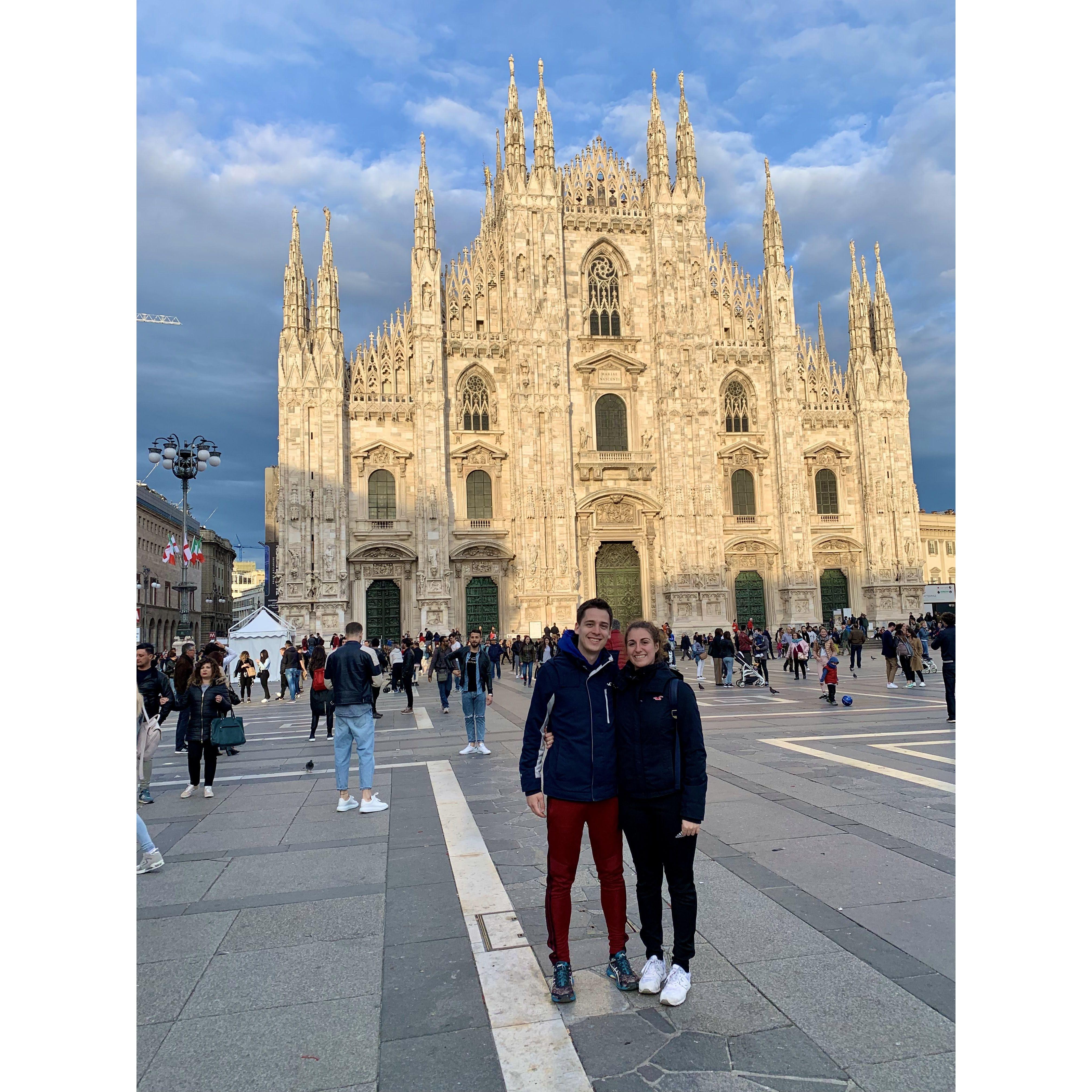 May 2019 - Pedro visiting Piazza del Duomo in Milan!
