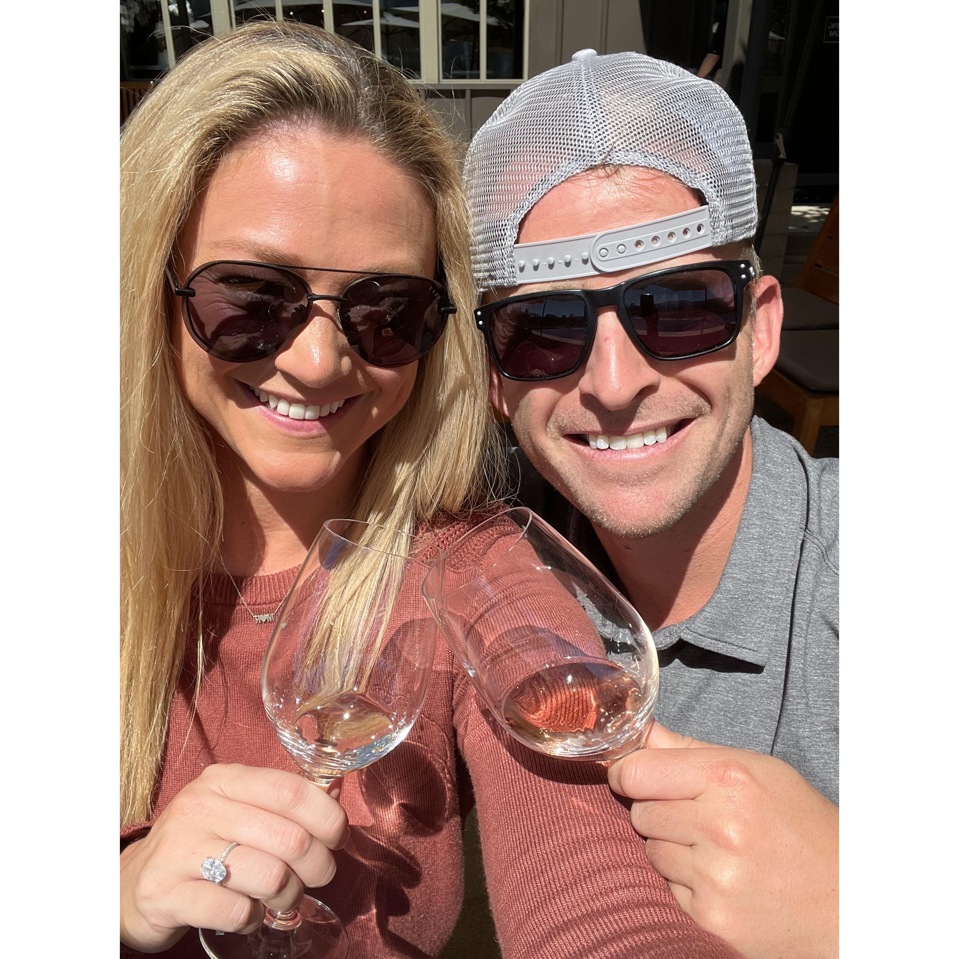 Ryan & Miranda at Alpha Omega Winery
