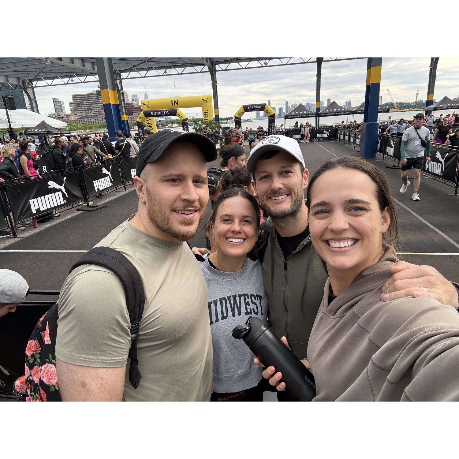 NYC Hyrox with the Weber's, May 2025