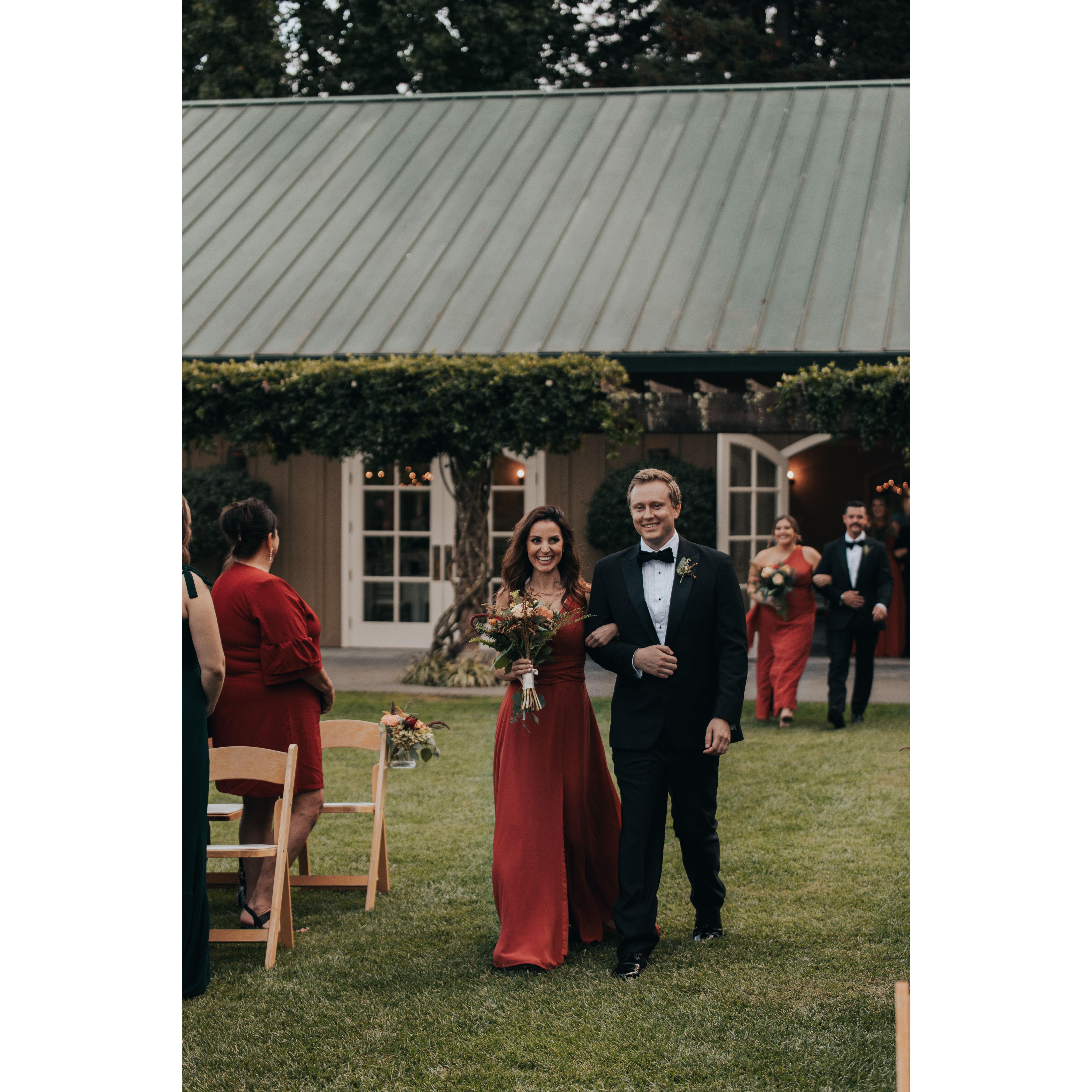 In our first wedding together!