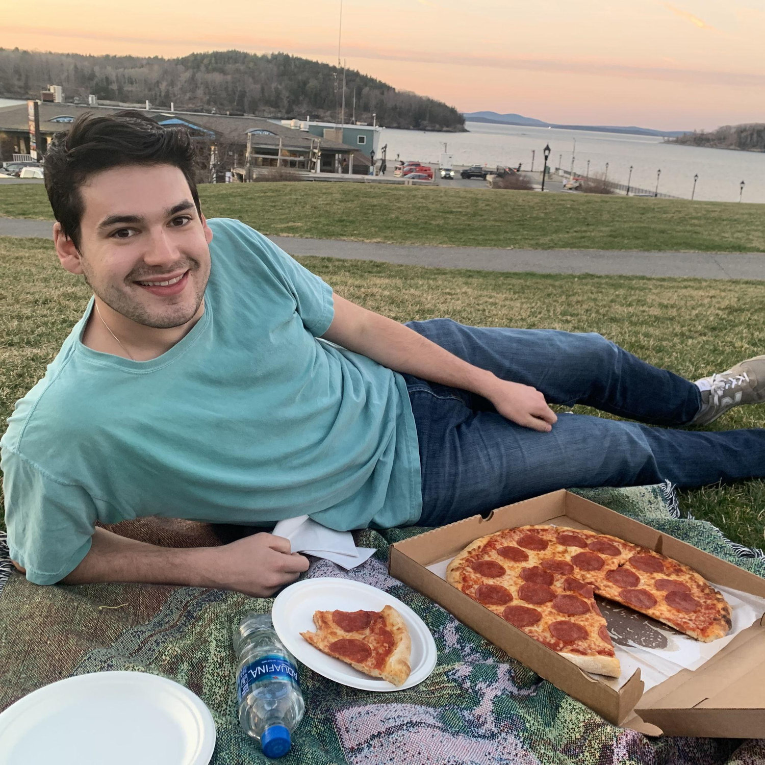 Pizza date in the park! April 2023.