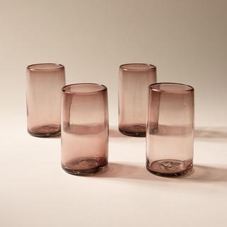 Hand-Blown Tall Tumbler, Set of 4
