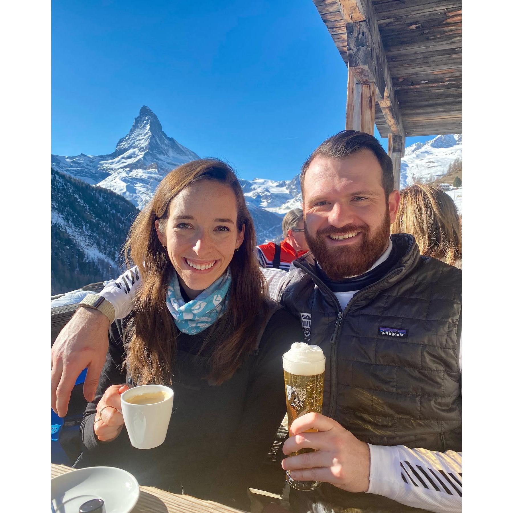 Skiing in Zermatt