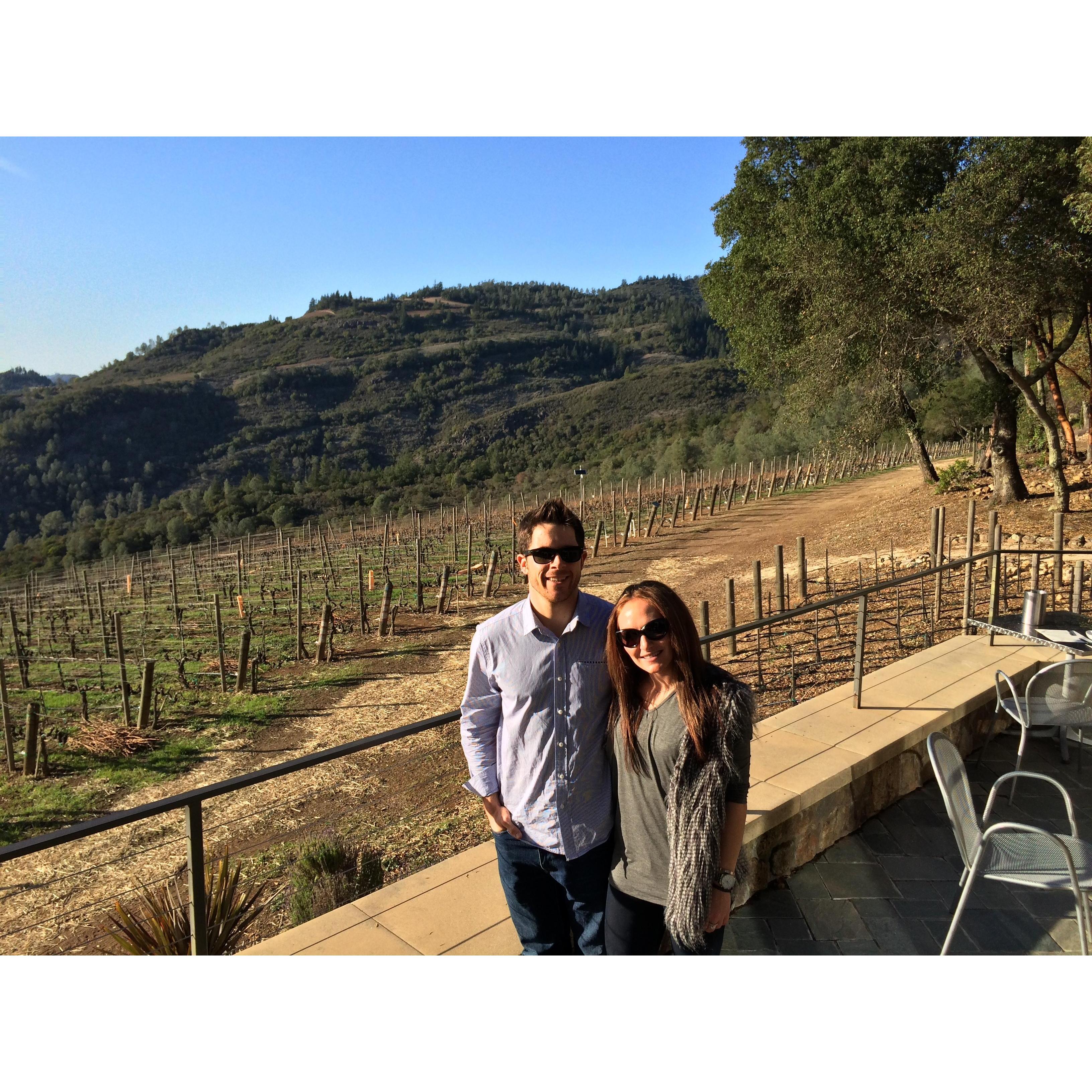Our first trip to Napa together.