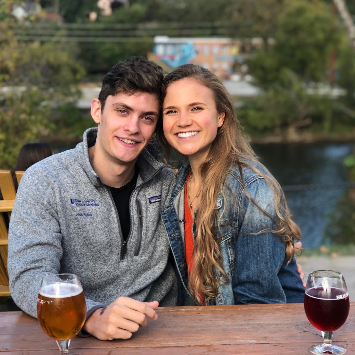 Mel and Jess started dating first year of medical school. This is a memory from Asheville, a weekend get away from all of the studying and stress of medical school!