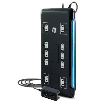 Ultra Pro 10 Outlet 2 USB 4&#39; Cord Surge Protector