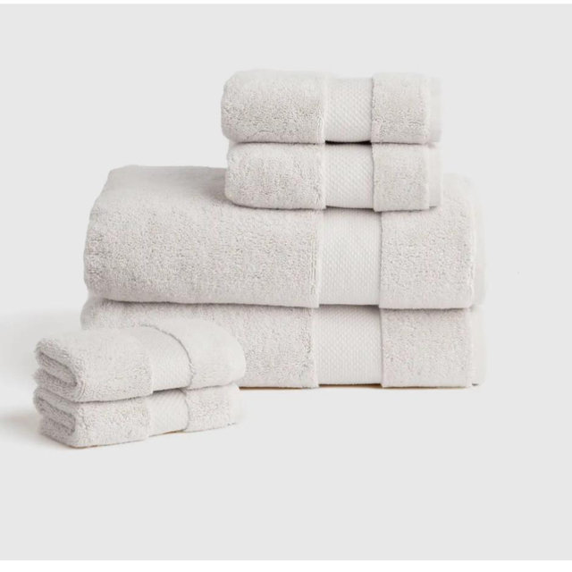 Turkish Ultra Luxe Plush Bath Towel Bundle - Silver