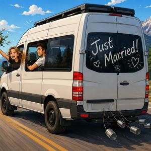 Honeymoon on wheels