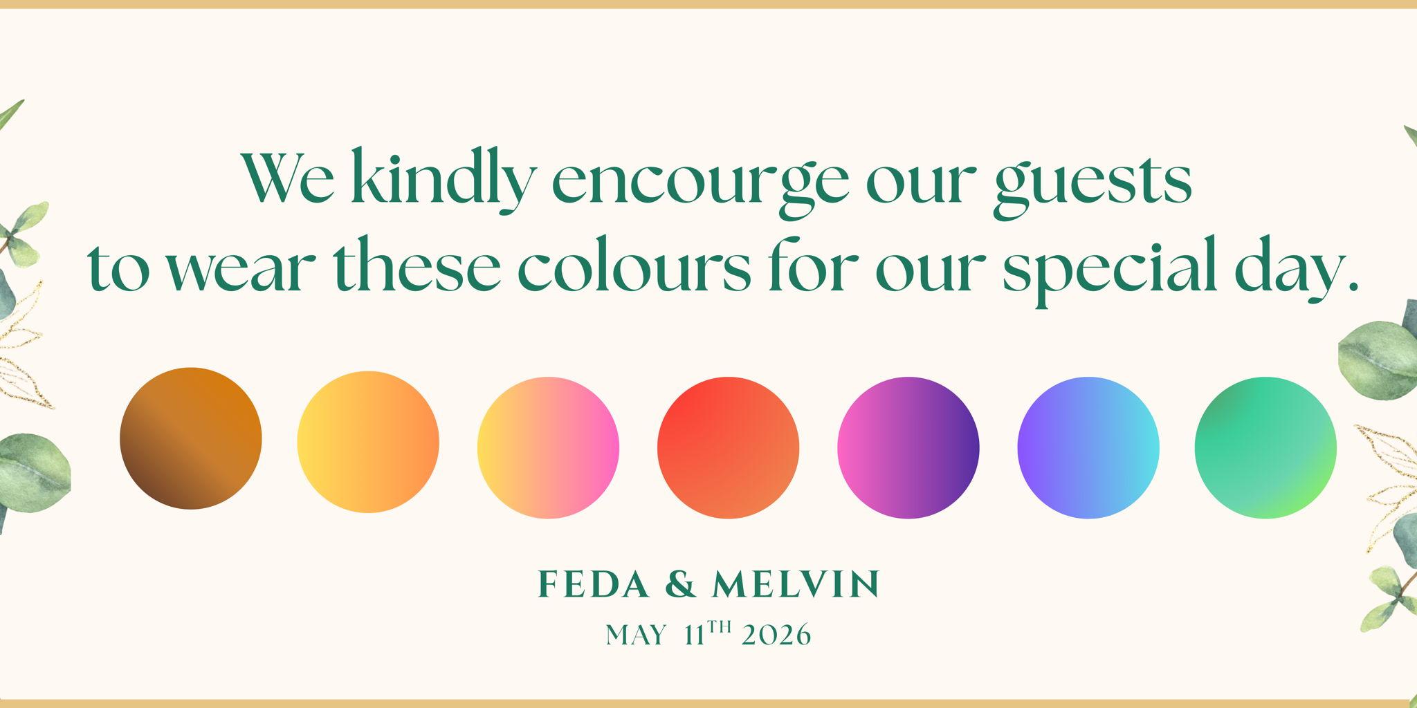 The Wedding Website of Feda Dorvilus and Melvin Iyoha