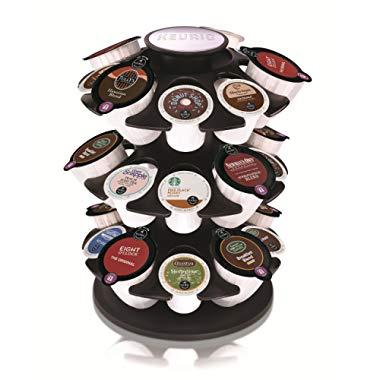 Keurig Storage Carousel, Coffee Pod Storage, Holds up to 27 Keurig K-Cup Pods, Black