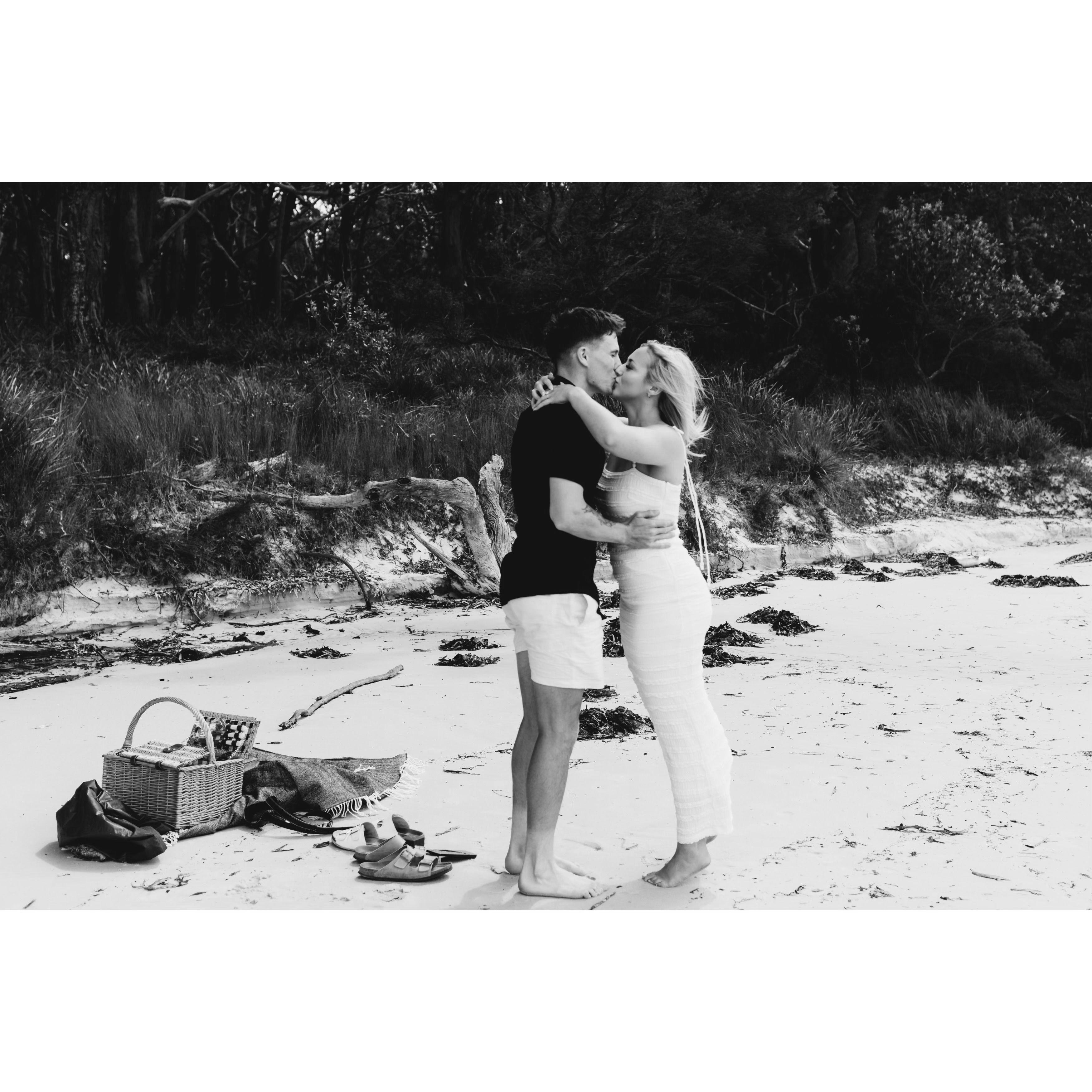 A picnic on our favourite beach in Jervis Bay turned into the best day of our lives, 16 December 2023
