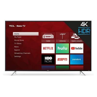 TCL 65" 4K HDR 120Hz CMI Roku Smart LED TV - Black (65S405)