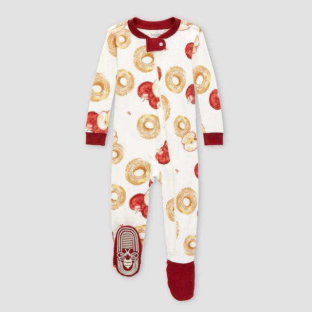 Burt's Bees Baby® Baby Organic Cotton Tight Fit Footed Pajama - Dark Red 6-9M