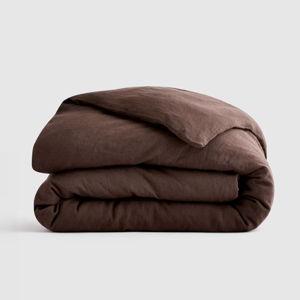 Linen Duvet Cover | Quince in Espresso - Size: King/Cal King