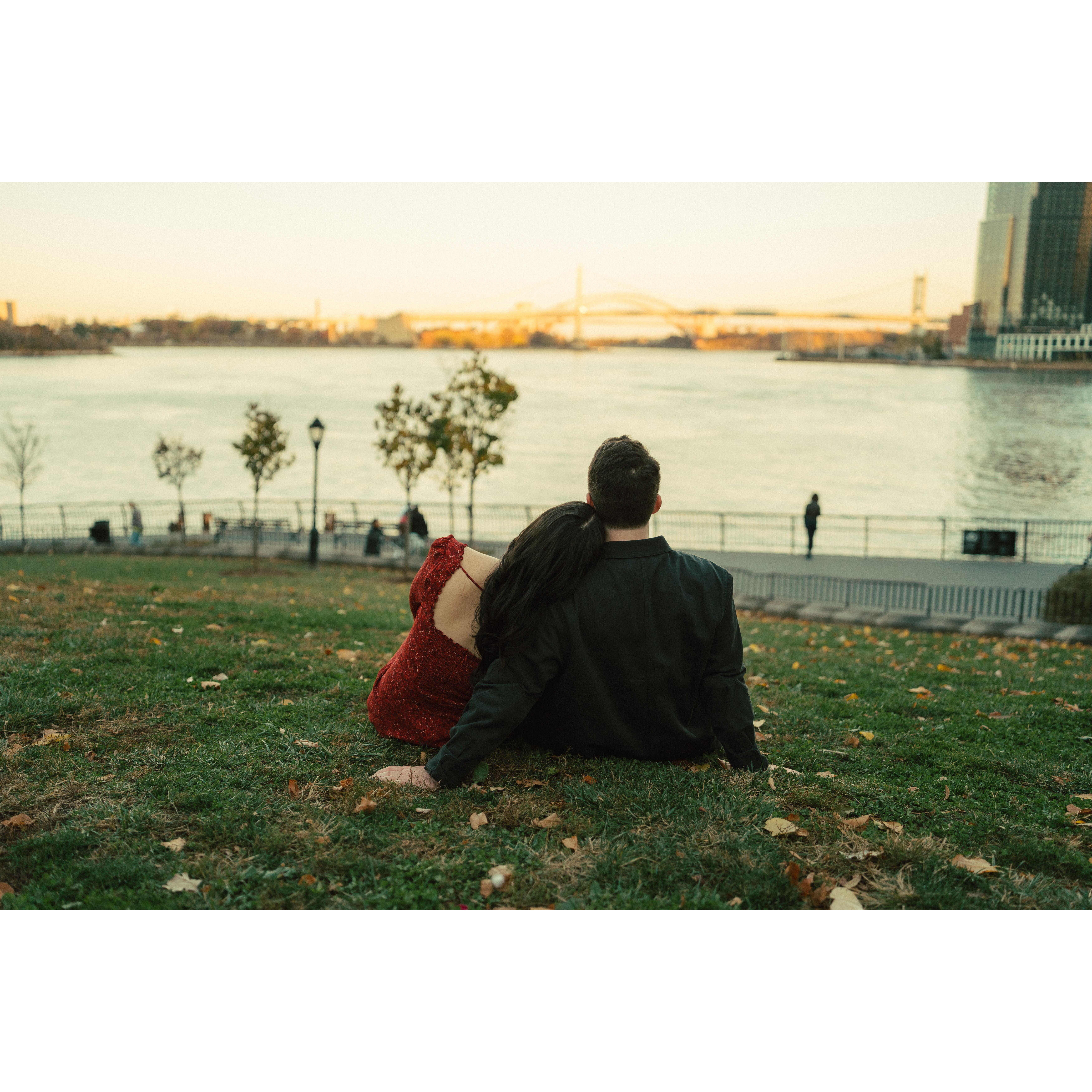Our favorite place to go for walks together, and where we decided to take our engagement pictures