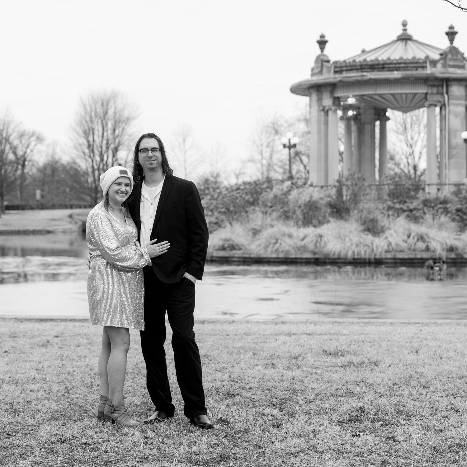 Thank you to our wonderful photographer, a close friend, Lauren Schlesselman of Lauren Nicole Imagery for capturing our engagement pictures at the Jewel Box and The Muny in Forest Park!