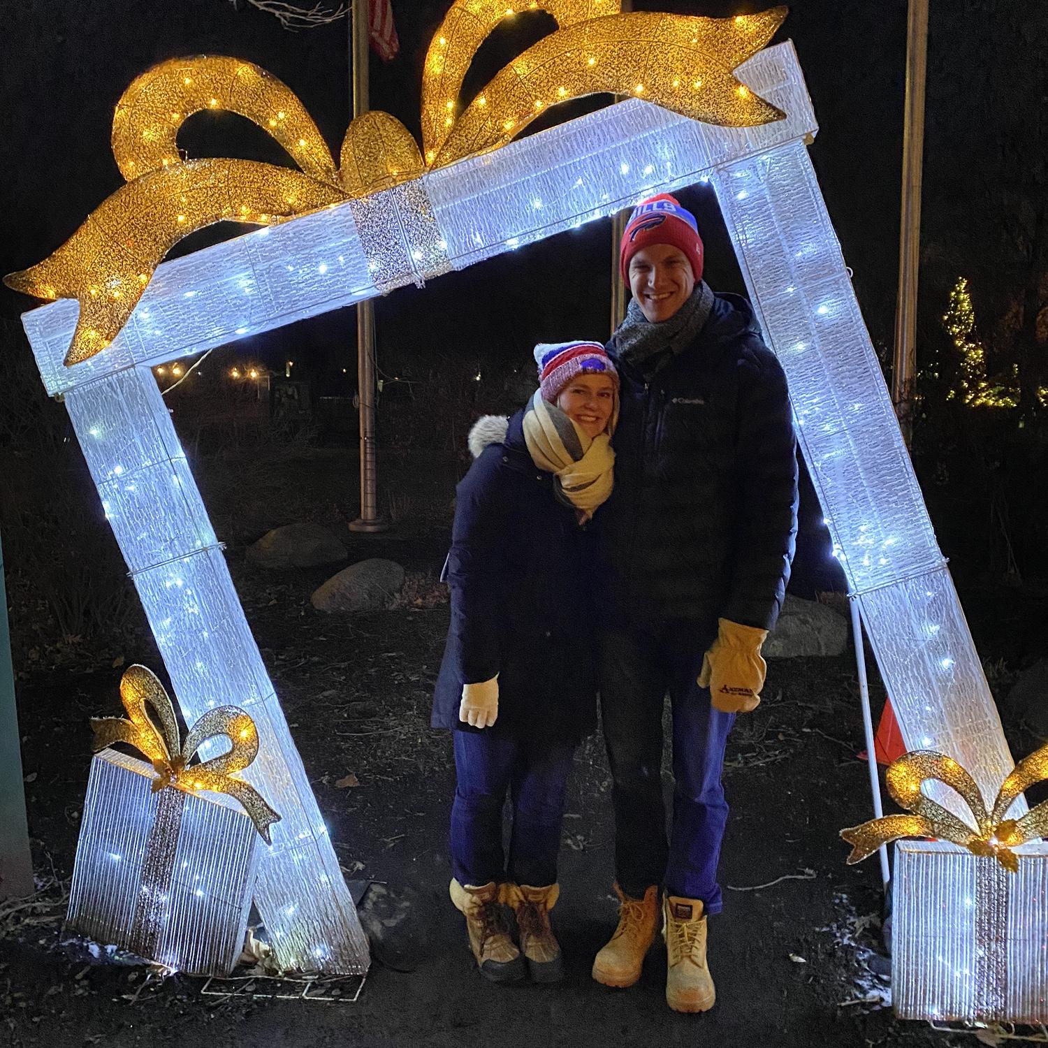 Christmas lights at the Buffalo Zoo!