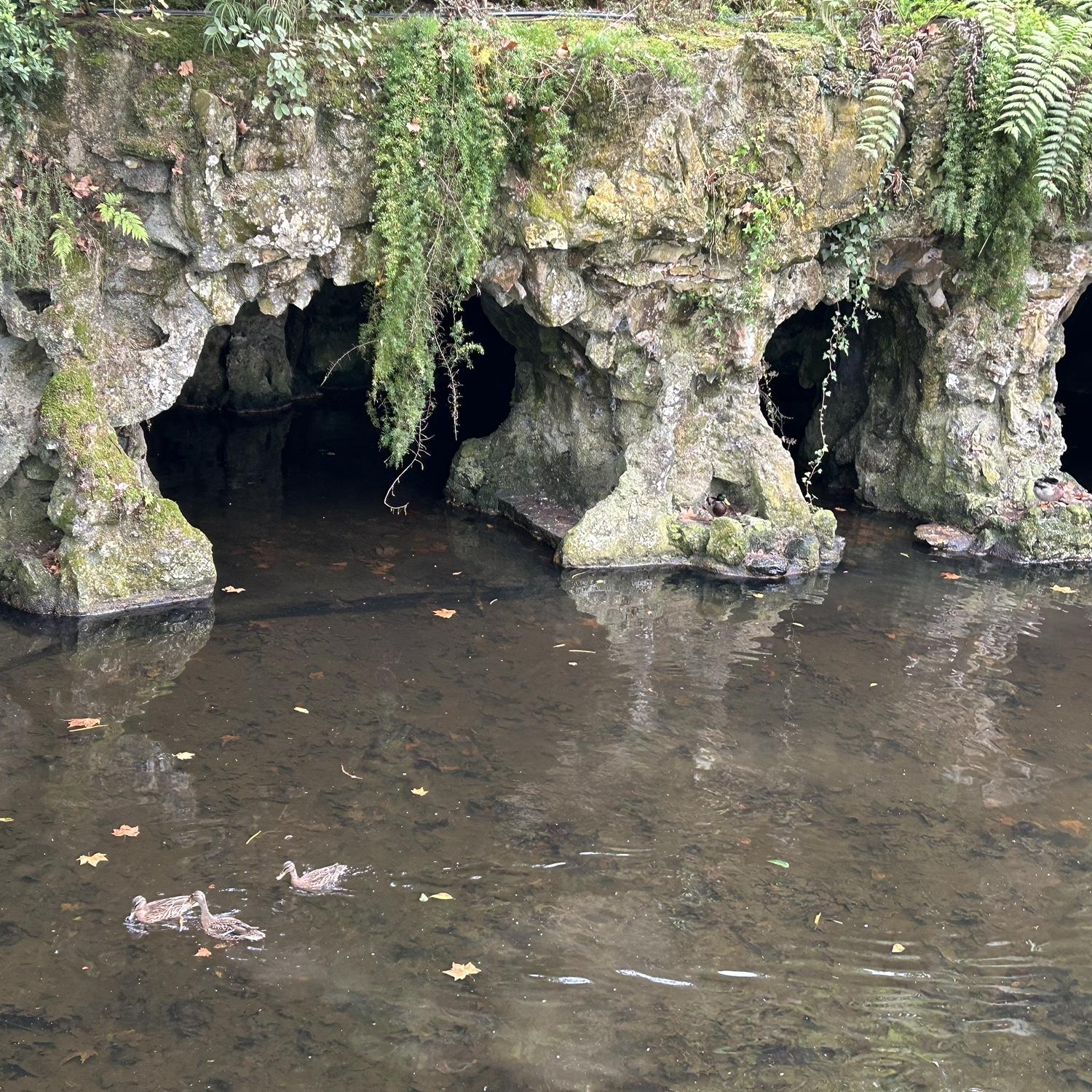 The grotto on the Sintra Castle grounds (you could actually go into it and behind the caves, it was very neat)!