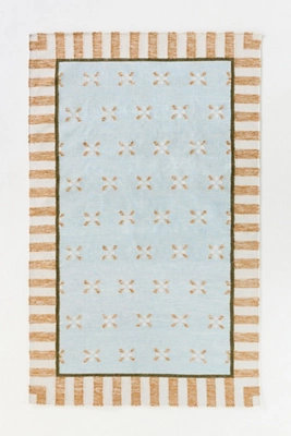 Bellus Flatwoven Indoor/Outdoor Striped Border Rug