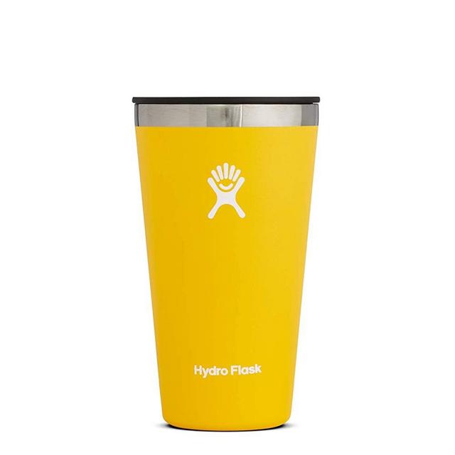 Hydro Flask Tumbler Cup - Stainless Steel & Vacuum Insulated - Press-In Lid - 16 oz, Sunflower