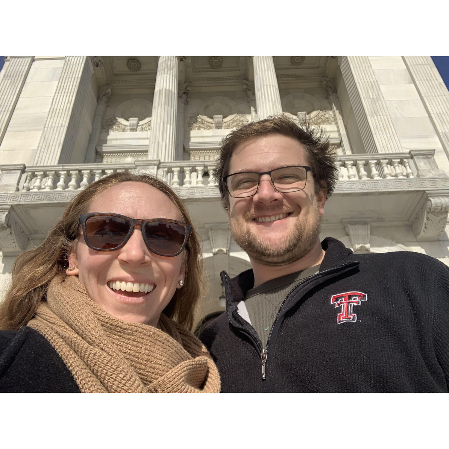 Nothing makes Rob happier than a visit to state capitol...Providence, RI