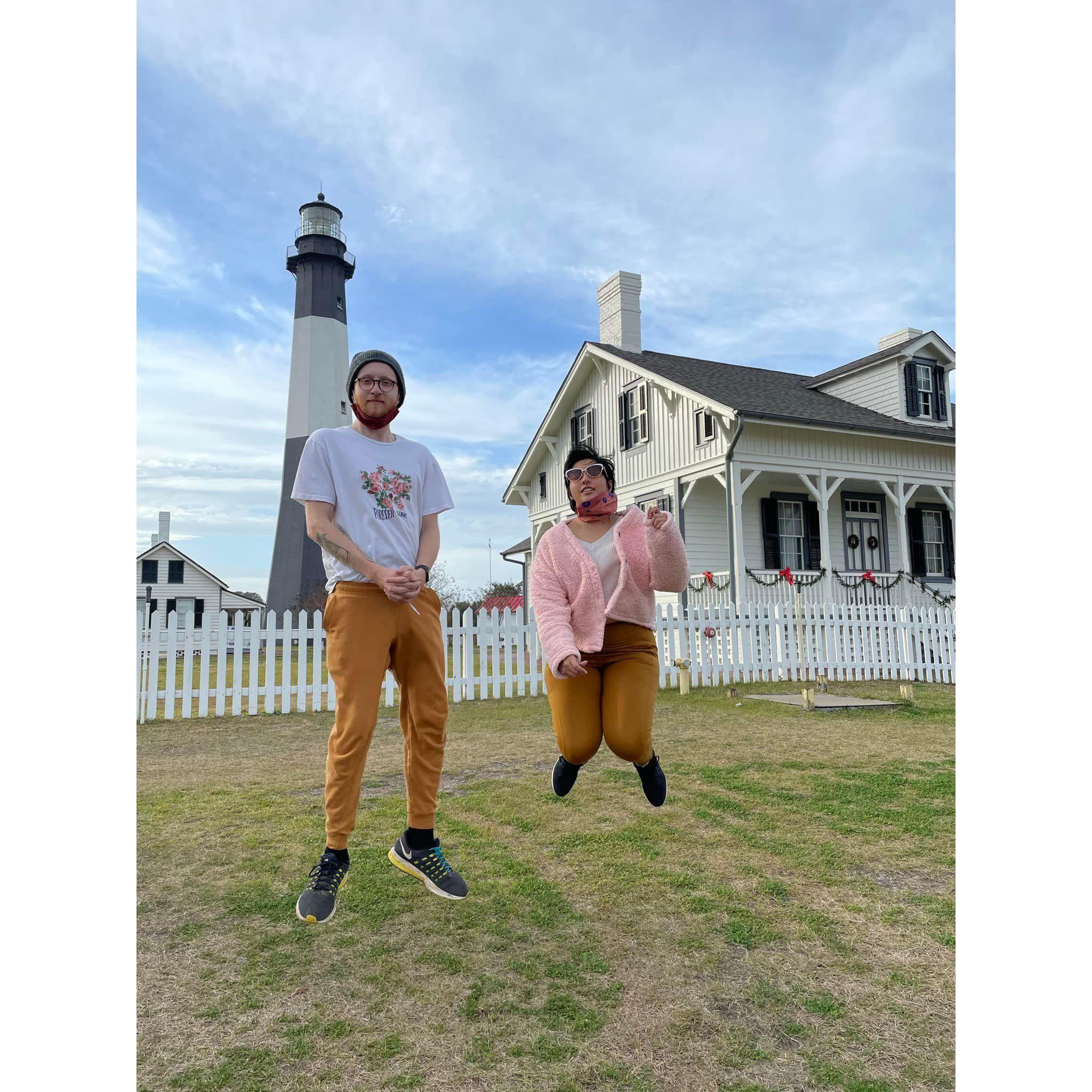 Tiby Island, GA, 2021 - Having a blast at the lighthouse - a typical tuesday.