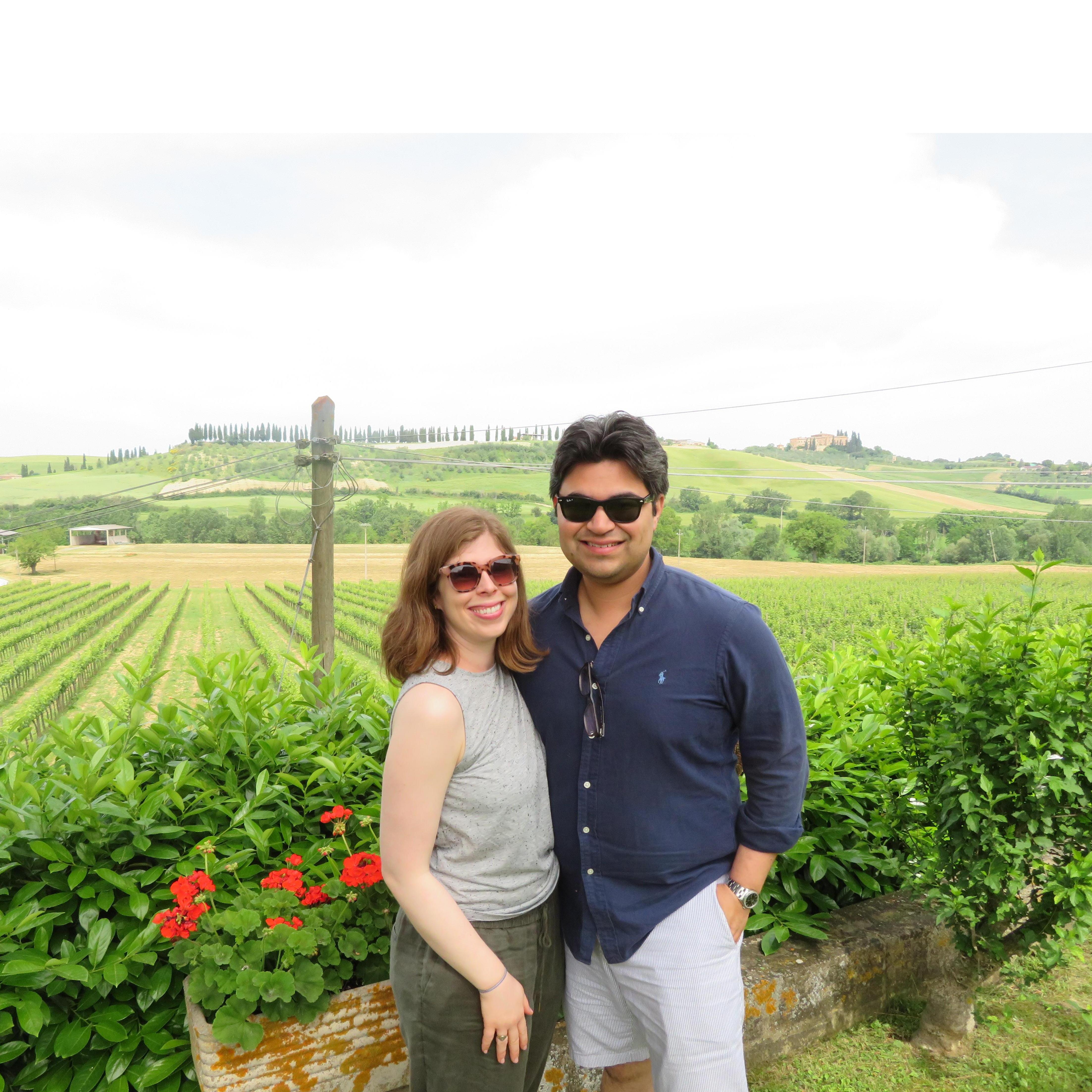 In Tuscany on our last big trip together.