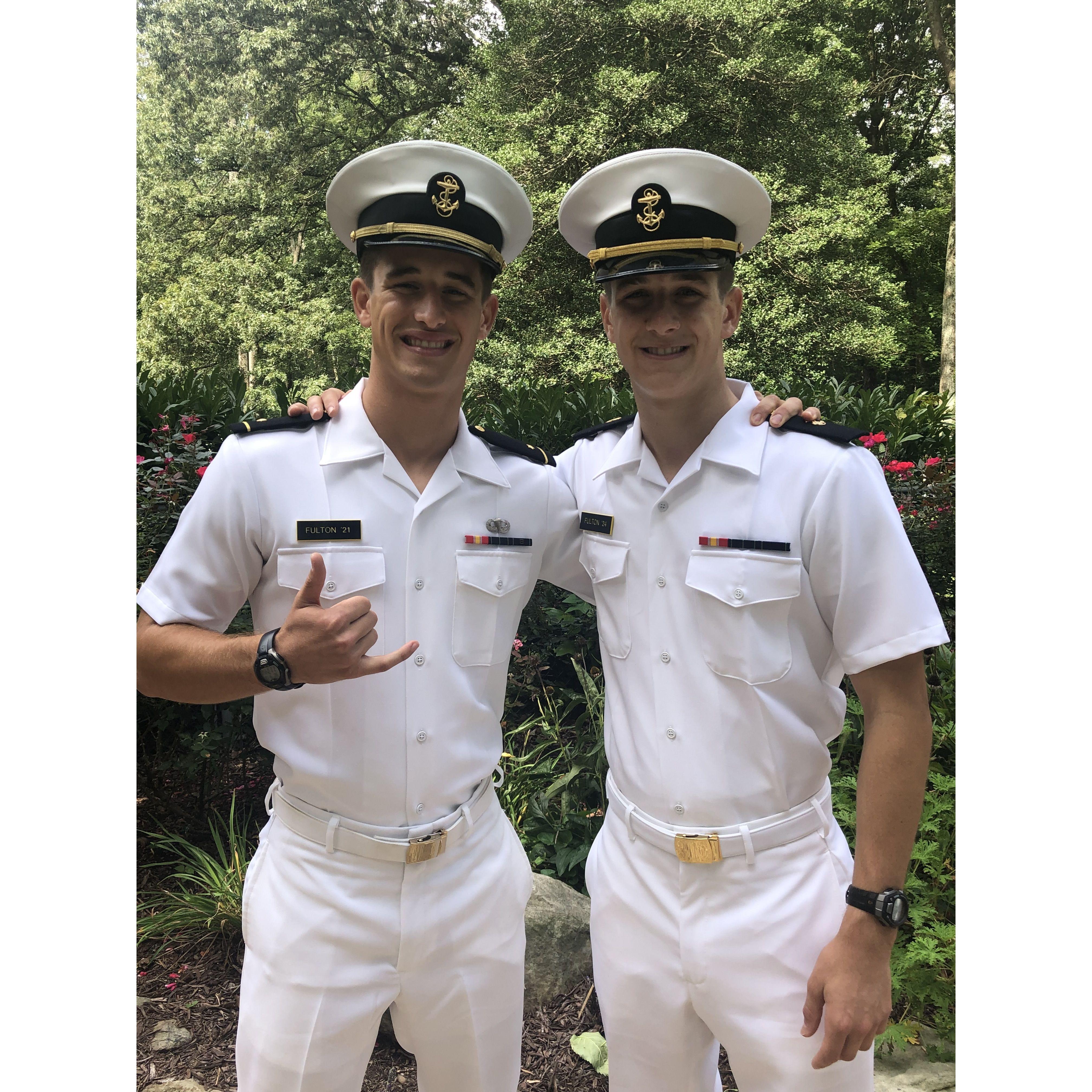 Harry and Gabe Fulton, fall of 2020