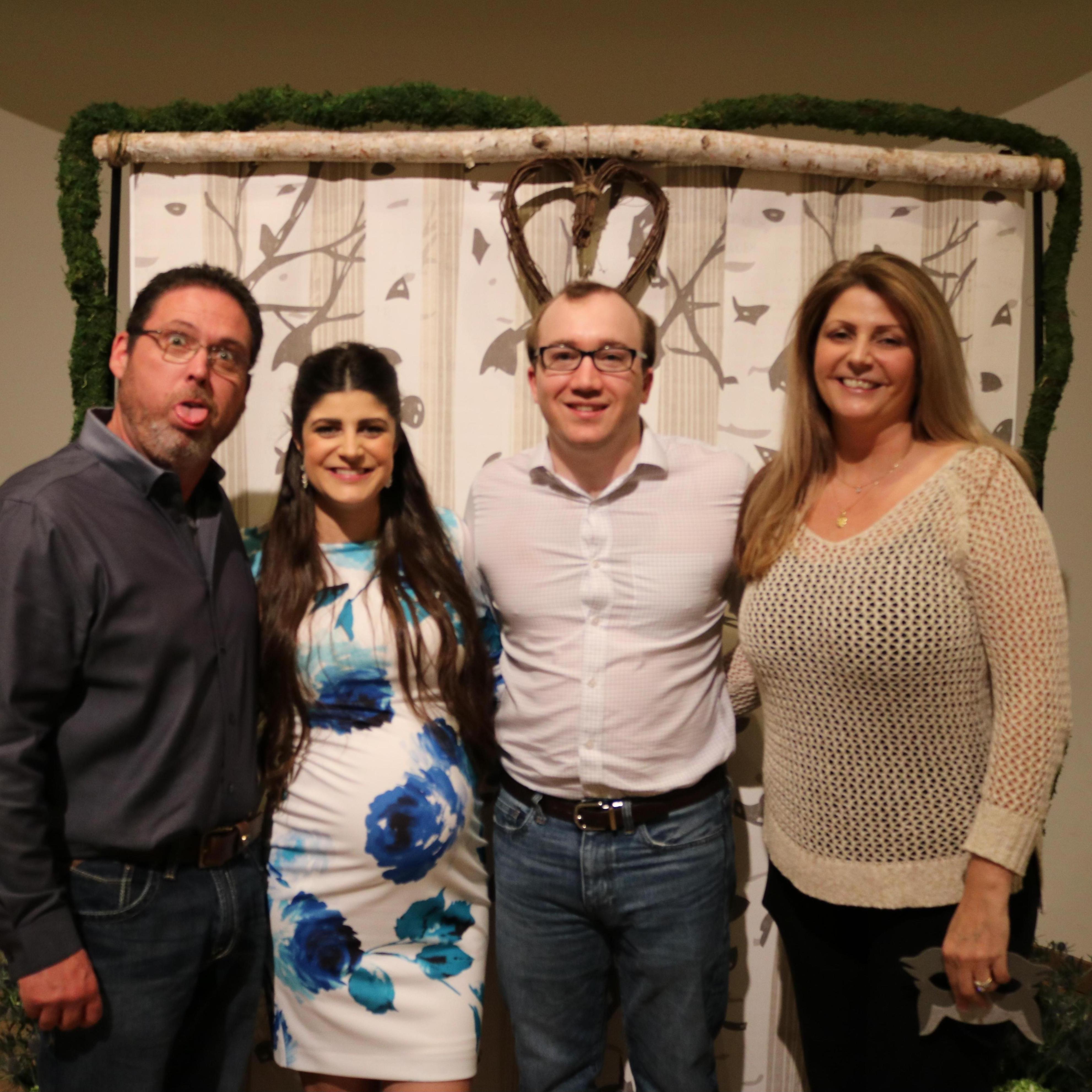 Dad was taking the photos at my baby shower and as you can tell he was having way too much fun with it.
