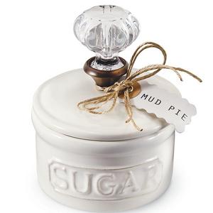 Mud Pie Circa Vintage Doorknob Sugar Bowl