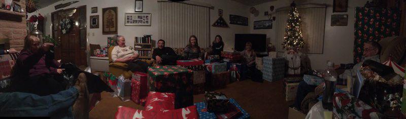 A little hard to see, but one of the last Christmas’s with Bailey’s grandpa