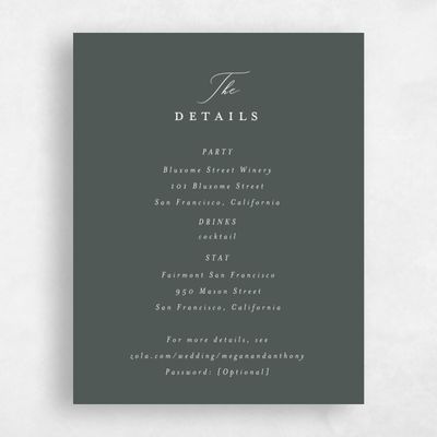 Dark Seaweed, Green Wedding Enclosure - Jackson