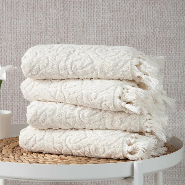 Jacksonport 4 Piece Turkish Cotton Hand Towel Set