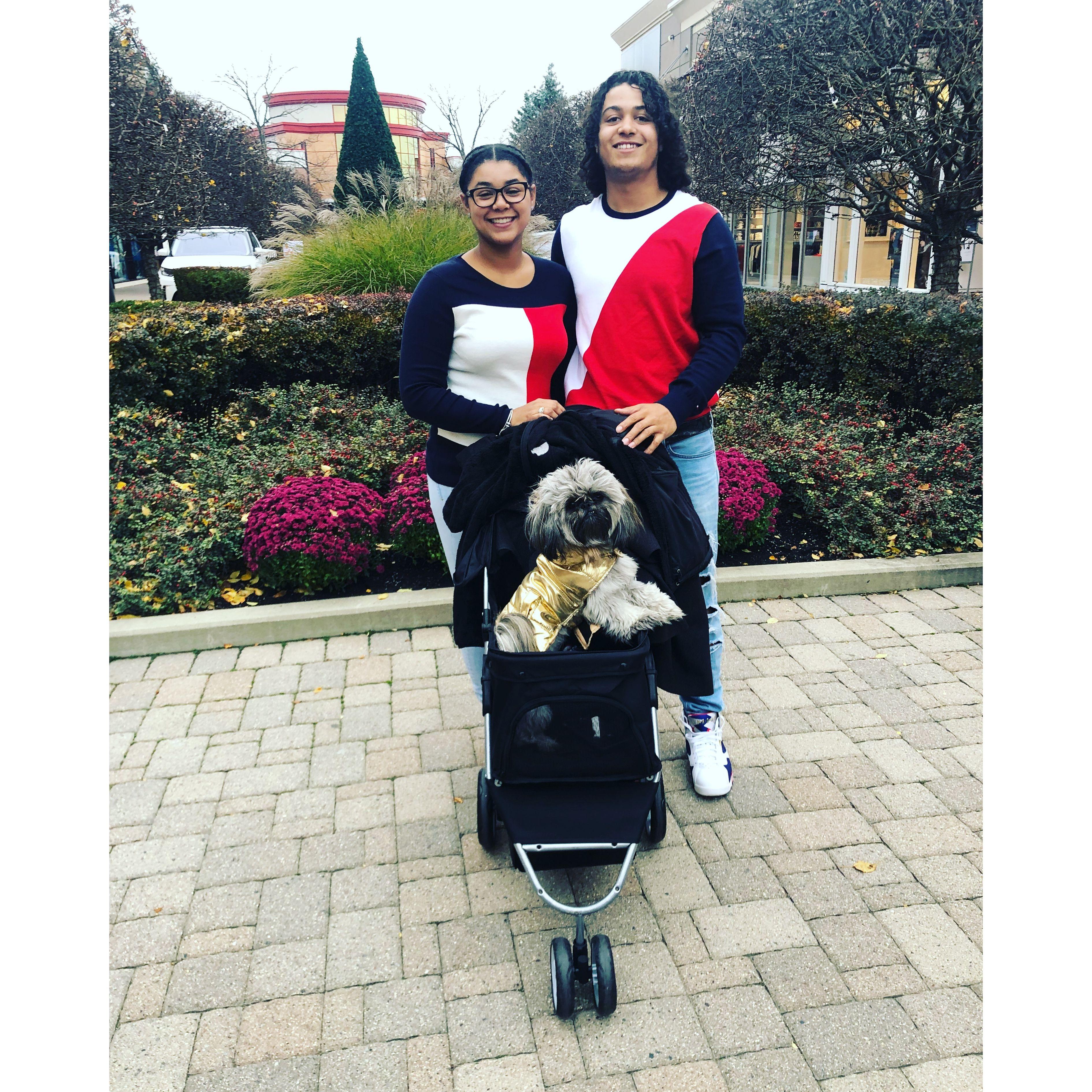 At the mall with Sasha Baby🐶❤️