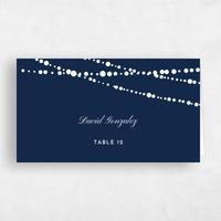 Blue Wedding Place Card - Moonlight