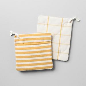Pot Holder 2pk - Striped Golden Yellow - Hearth & Hand™ with Magnolia