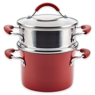 Rachael Ray™ Cucina Hard Porcelain Enamel Nonstick 3 qt. Multipot Steamer Set