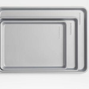 Crate & Barrel Silver Baking Sheets, Set of 3 + Reviews | Crate & Barrel