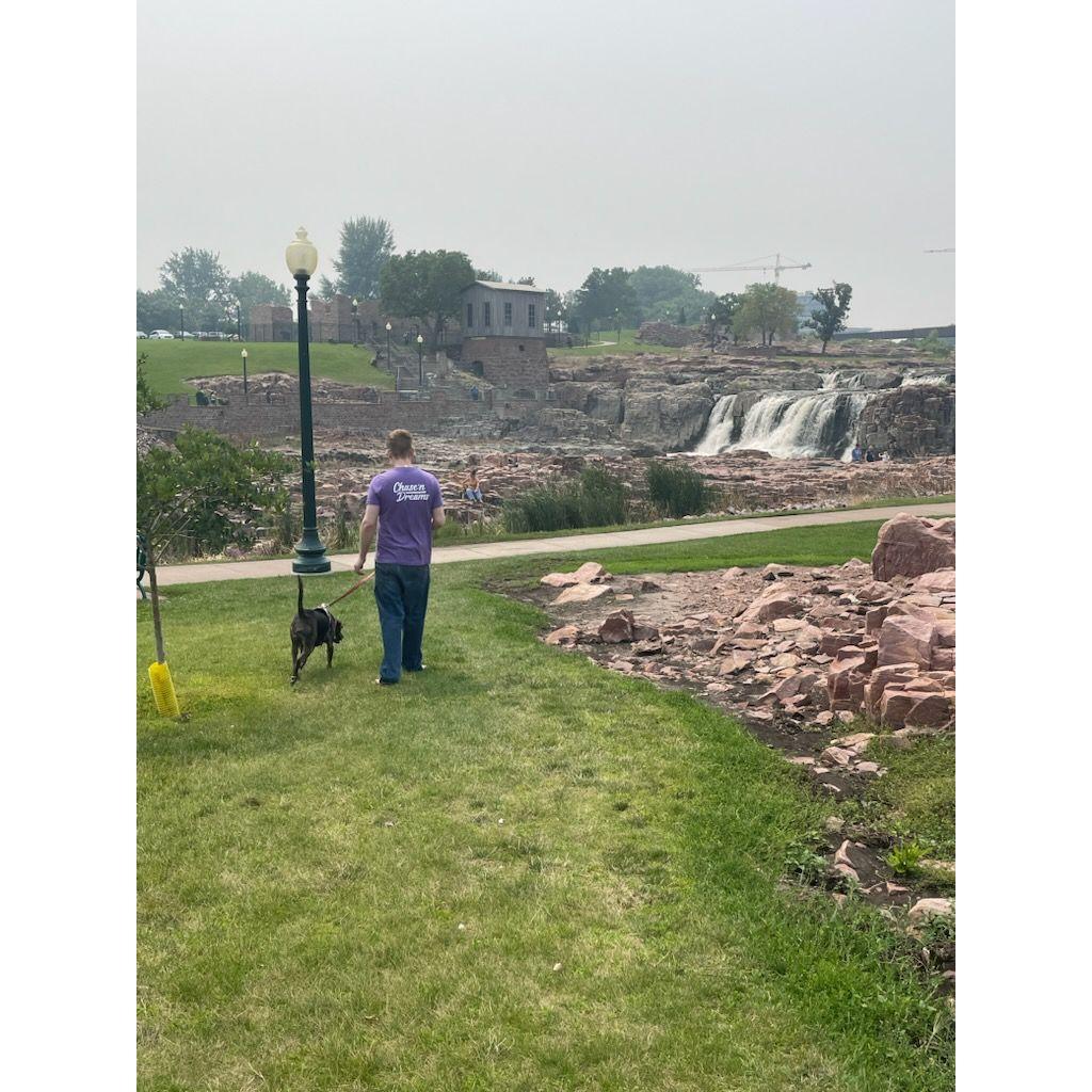 Just another date at the Falls, Jasmine & Lane scoping things out.