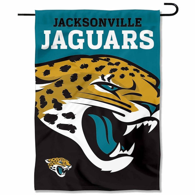 WinCraft Jacksonville Jaguars Large Logo Double Sided Garden Banner Flag