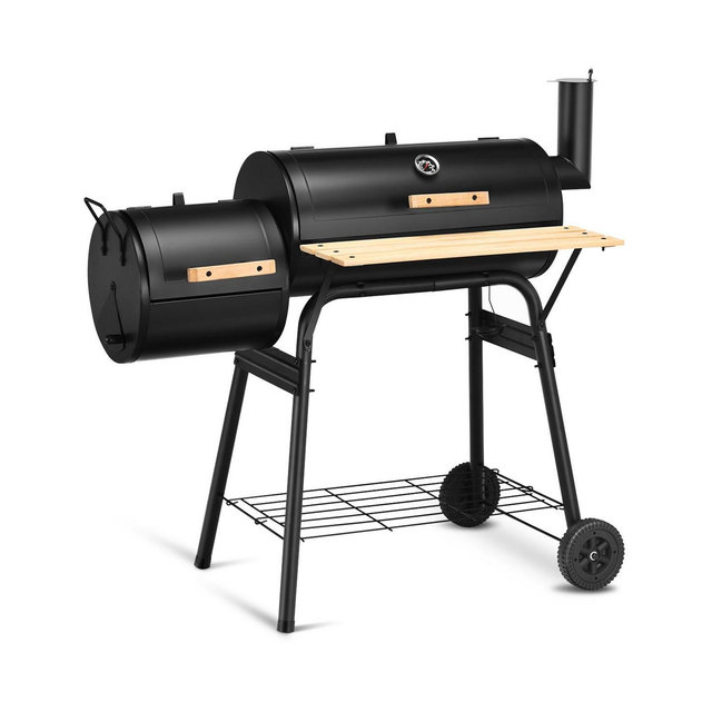 Outdoor BBQ Grill Charcoal Barbecue Pit Patio Backyard Meat Cooker Smoker