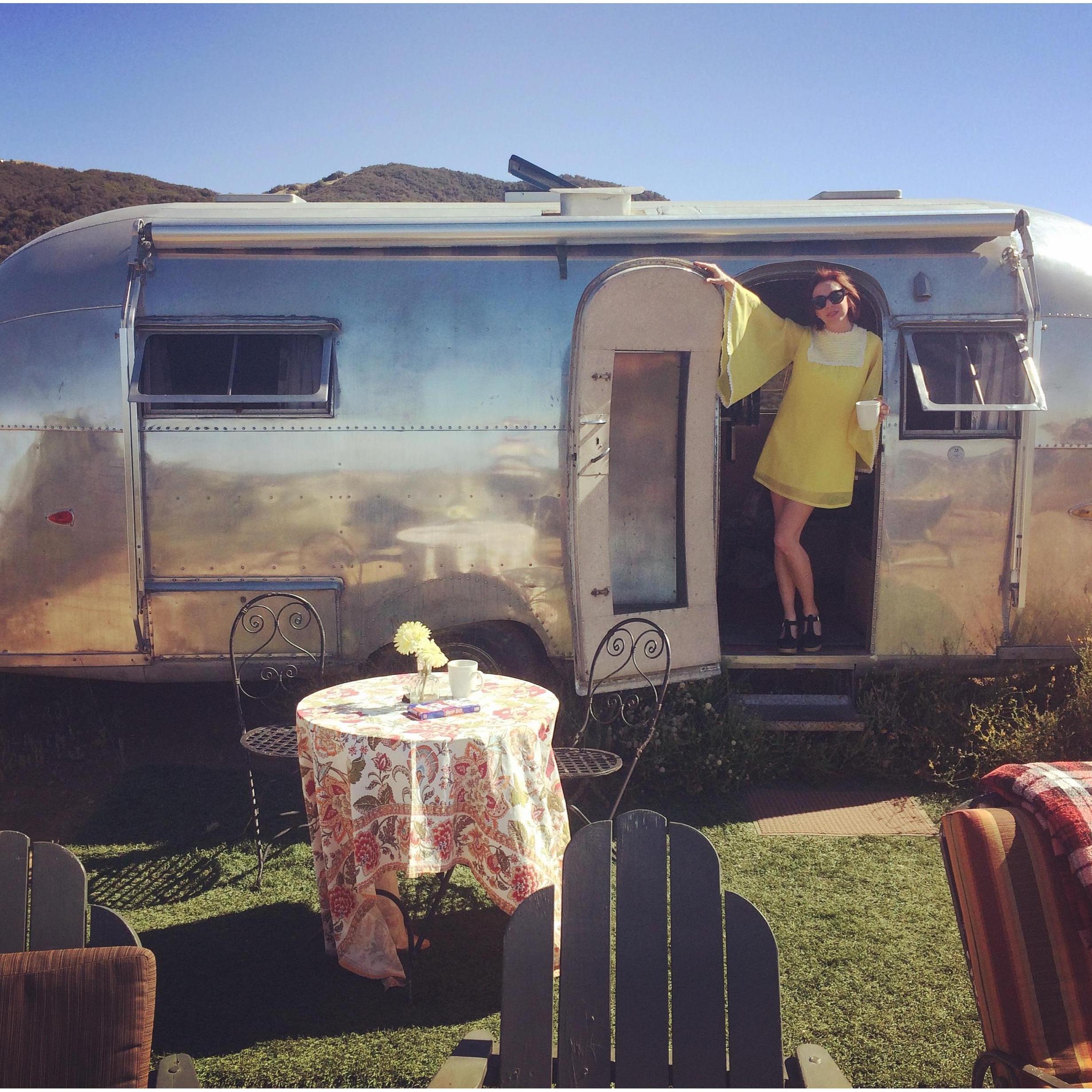 Justin surprised Lauren with an airstream proposal in Malibu, CA