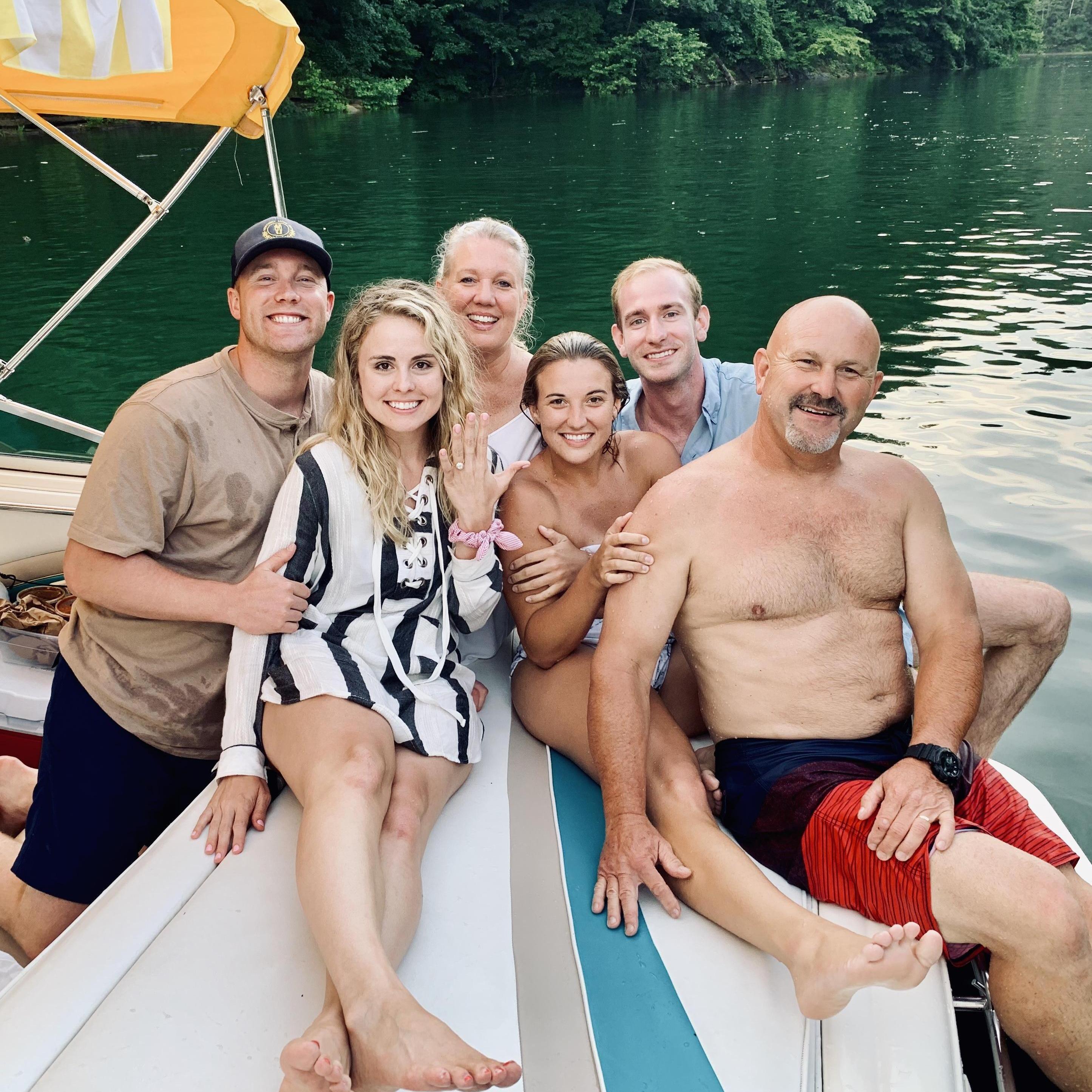 Shortly after we got engaged at Lake Cumberland, June 2019