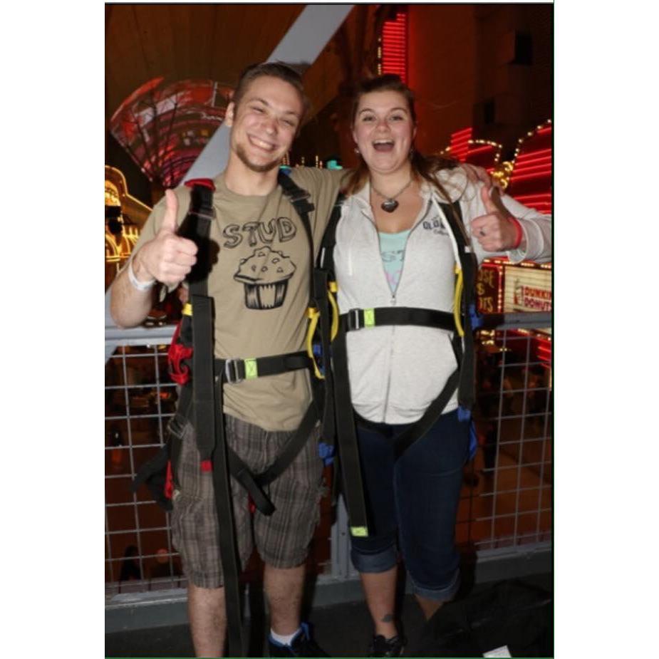 Downtown Vegas zipline, February 2018.