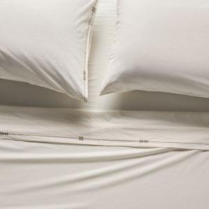 Taylor Organic Cotton Percale Embroidered Sheet Set​