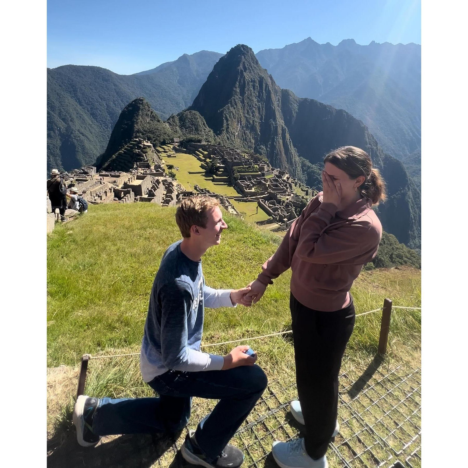 Nick proposed to me on June 10th, 2024at Machu Picchu, Peru