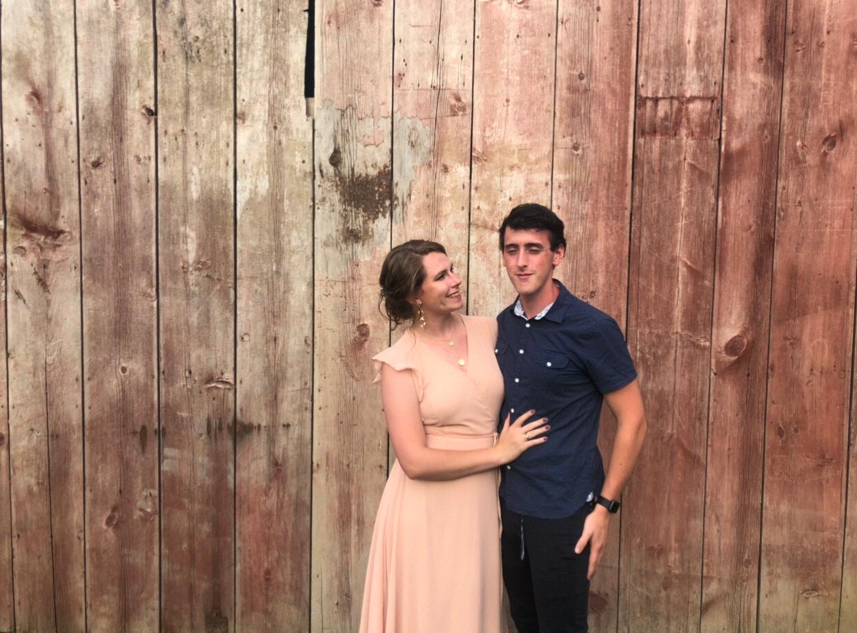 At a friend’s wedding!